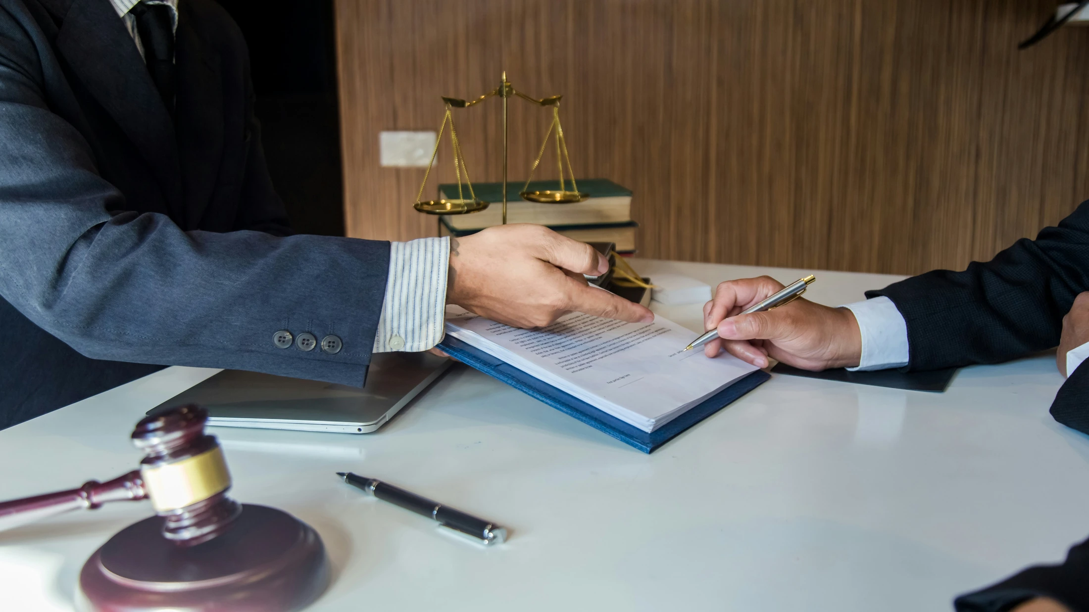 Legal experts at work