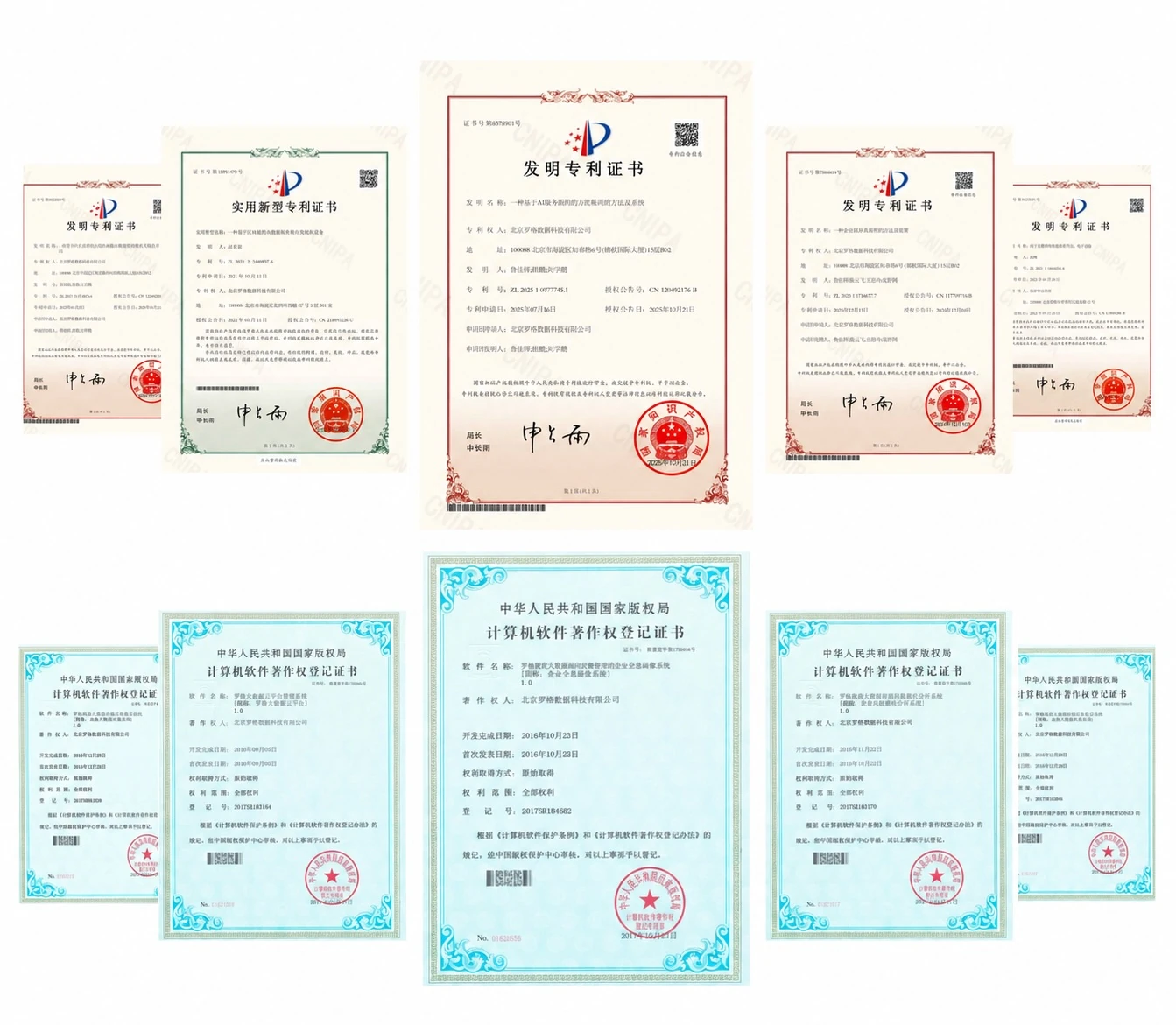 14 patents · 41 software copyrights